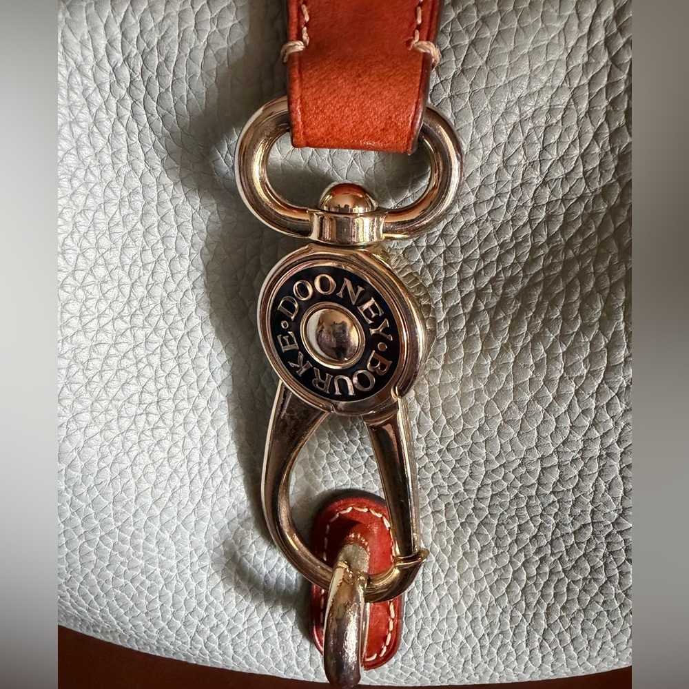 Dooney & Bourke Pebble Grain Logo Lock Hobo/Shoulder Bag - Picture 11 of 16